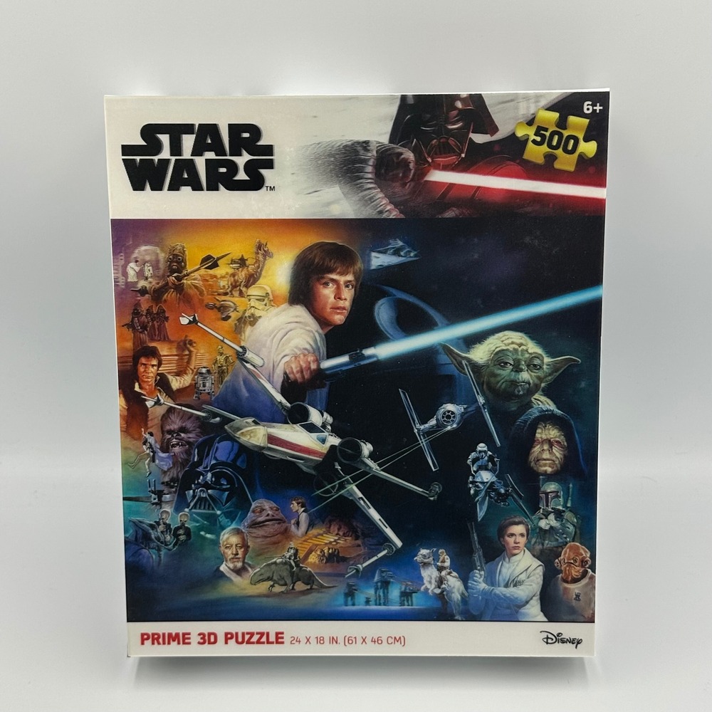 Star Wars Classic Trilogy Prime 3D Puzzle 500 Piece New Sealed Disney+